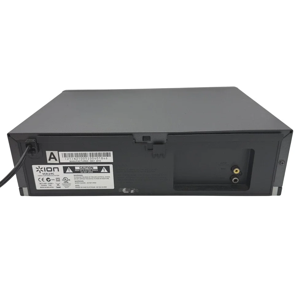 ION VCR 2 PC Video Conversion System Black VHS to Digital Converter